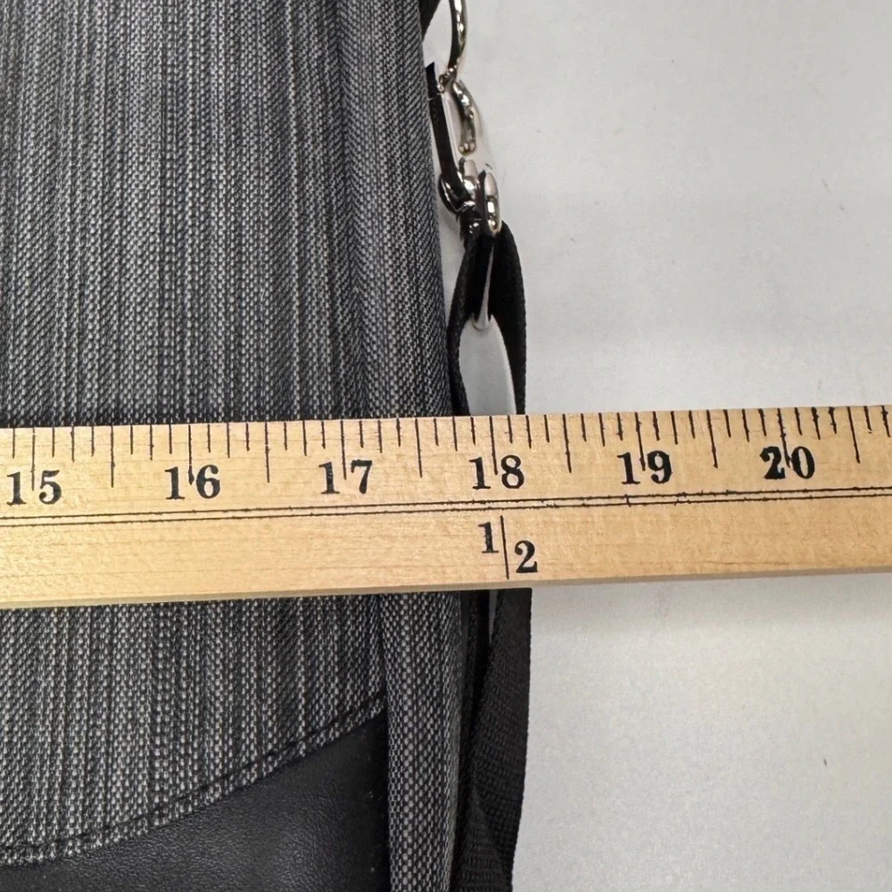 VanGoddy Laptop Messenger Bag Gray Black Briefcase Shoulder Strap Case
